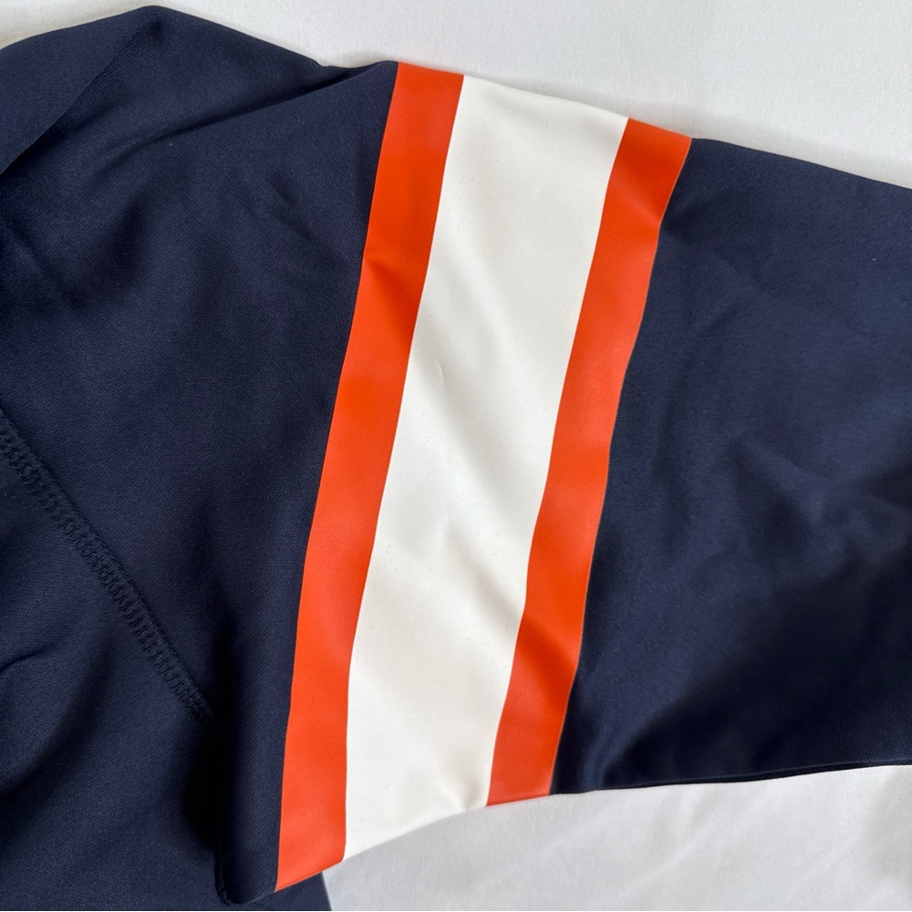 Majestic Navy Hoodie with Orange Bears Logo - Picture 6 of 6